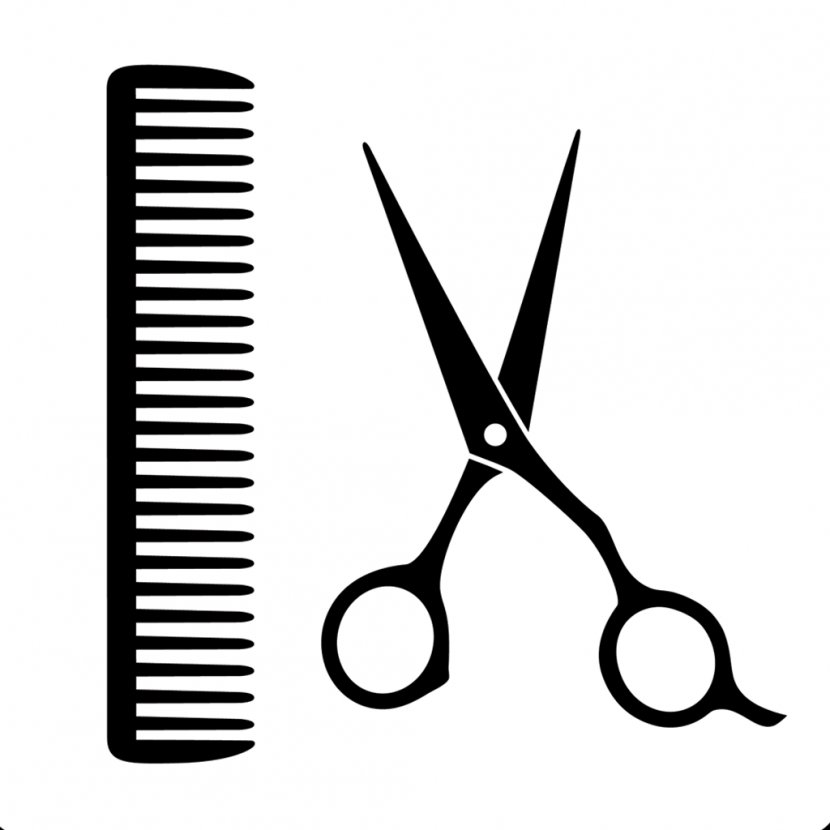 Comb Scissors Hairdresser Capelli Symbol - Frame - Hairdressing Transparent PNG