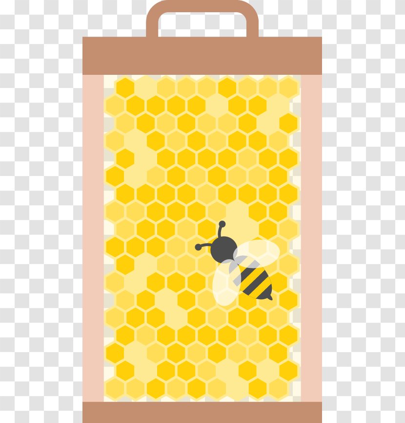 Western Honey Bee Honeycomb - Material - Bees Decorative Elements Transparent PNG