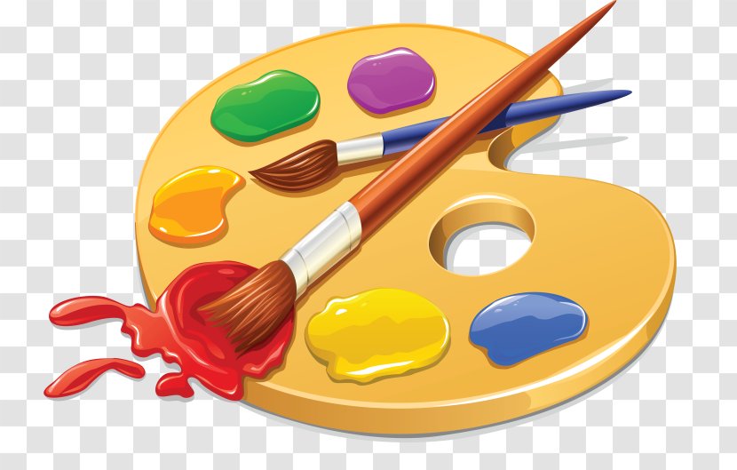 Paint Brushes Palette Watercolor Painting Transparent PNG