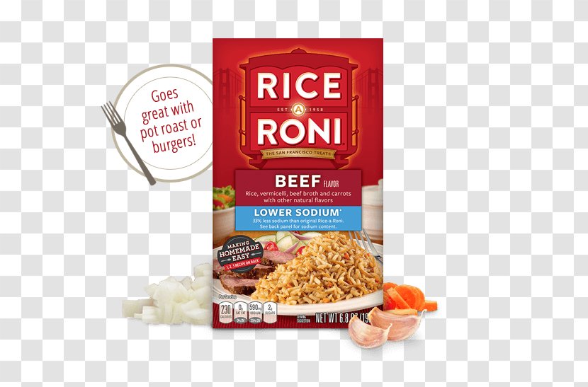 Muesli Pasta Rice-A-Roni Nasi Goreng Thai Cuisine - Food - Rice And Beef Transparent PNG