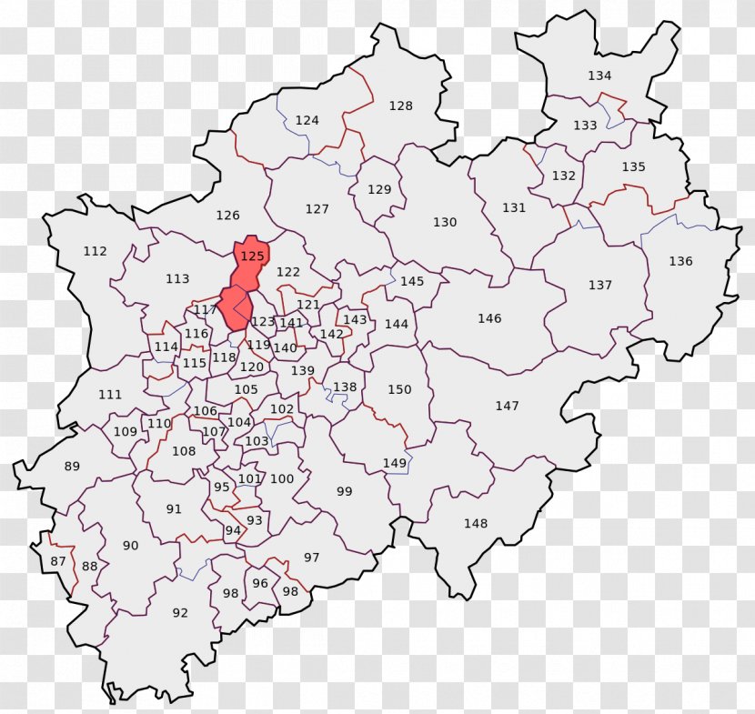 Aachen Herford Minden-Lübbecke Recklinghausen Unna - Electoral District - North Rhine Westphalia Transparent PNG