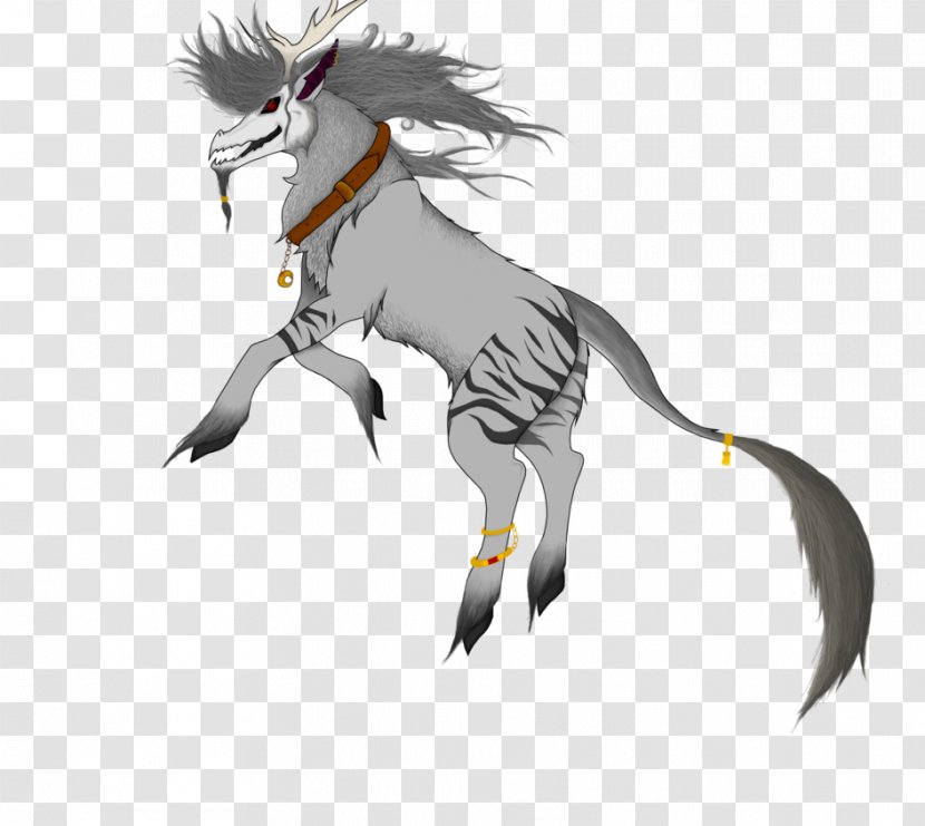 Mustang Feather Fauna Unicorn Cartoon - Wolf Spirit Transparent PNG