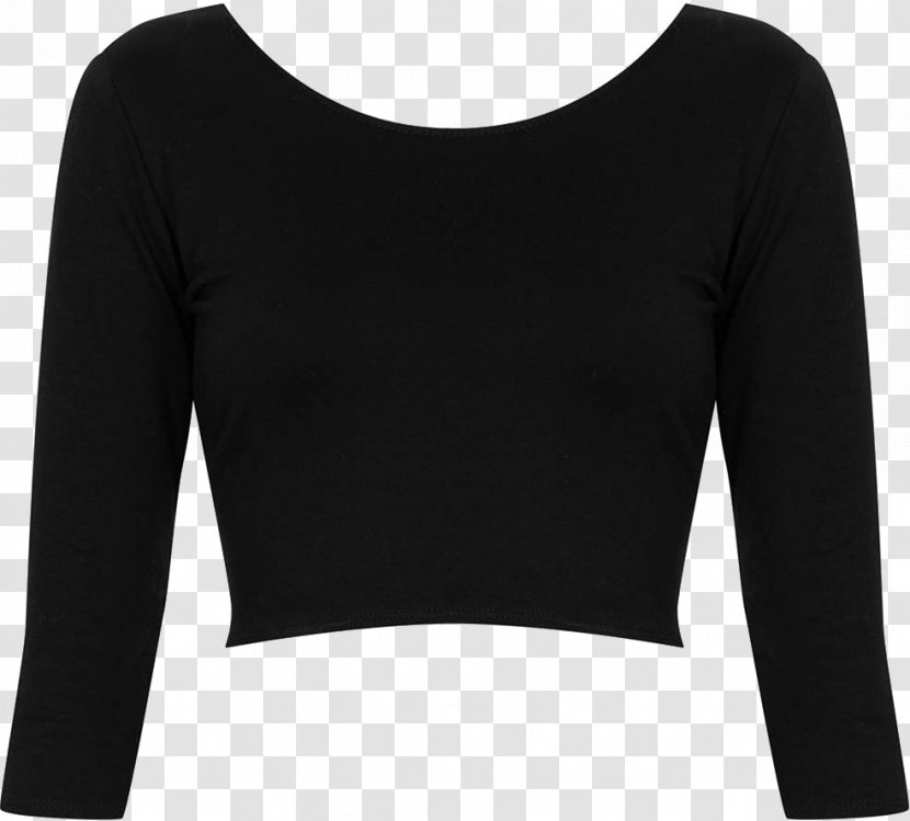 Sleeve T-shirt Hoodie Sweater Top - Neckline Transparent PNG