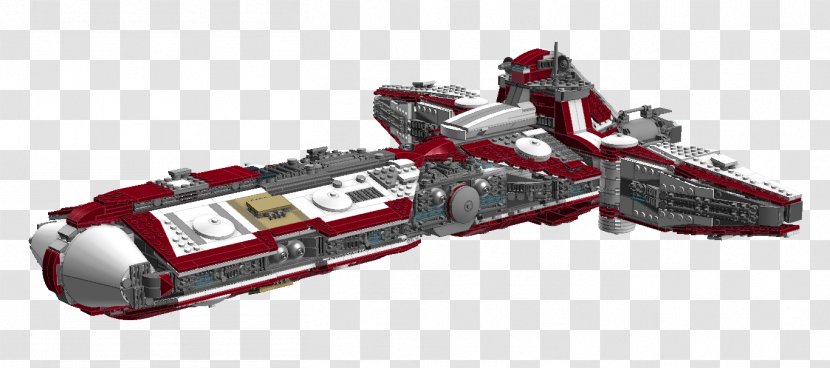 LEGO German Frigate Augsburg Republic Ship - Star Wars The Clone Transparent PNG