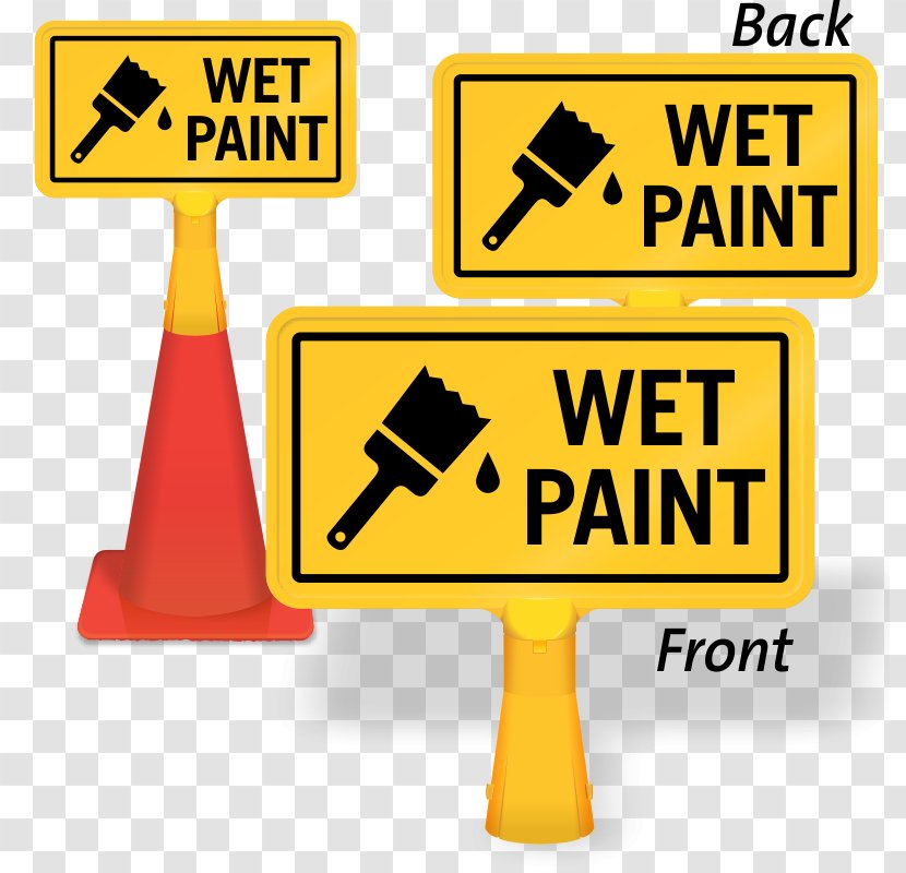 Traffic Sign Painting Graphic Design - Signage - Wet Transparent PNG