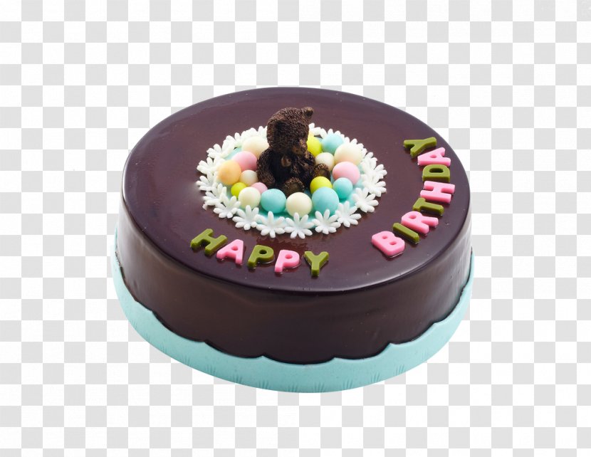 Chocolate Cake Torte Dessert - Buttercream - Birthday Cakes Transparent PNG