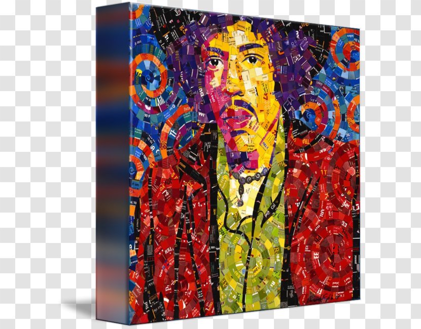 Modern Art Painting Jimi Hendrix Acrylic Paint Transparent PNG