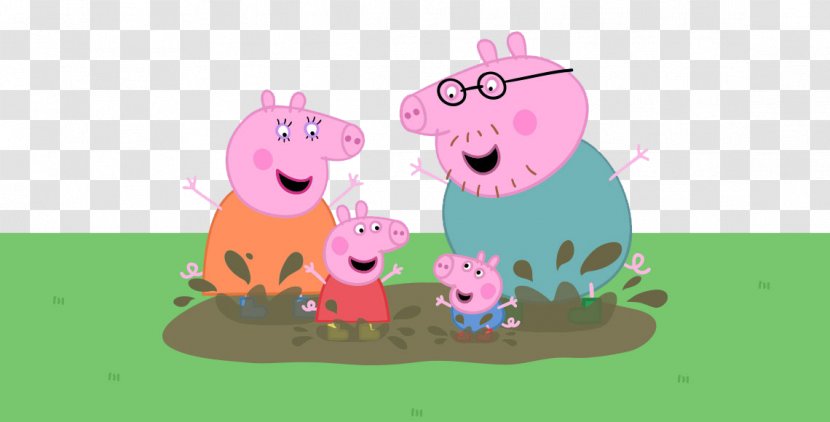 Daddy Pig George Loses His Glasses; The School Fete; Ballet Lessons; Gets Fit; Muddy Puddles Part 1 Canvas Print - Mammal - Peppa Transparent PNG
