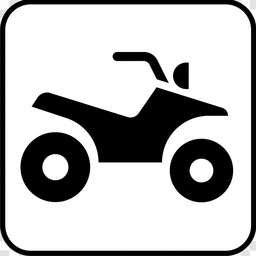 Clip Art All-terrain Vehicle Openclipart Vector Graphics Honda Motor Company - Black And White - Motorcycle Transparent PNG