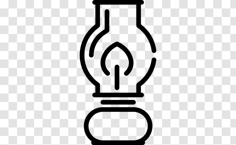 Oil Lamp Light - Black And White Transparent PNG