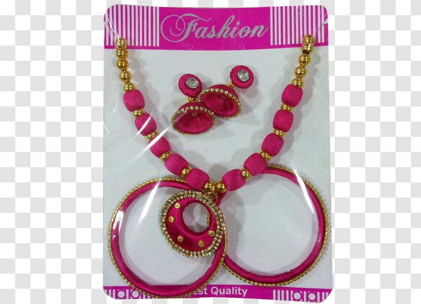 Necklace Bead Pink M - Fashion Accessory - Silk Thread Jewellery Transparent PNG