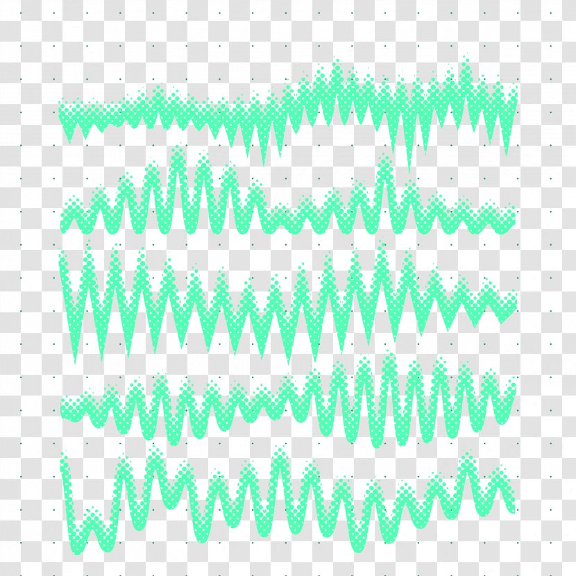 Line Green Curve - Watercolor - Vector Sound Wave Picture Transparent PNG