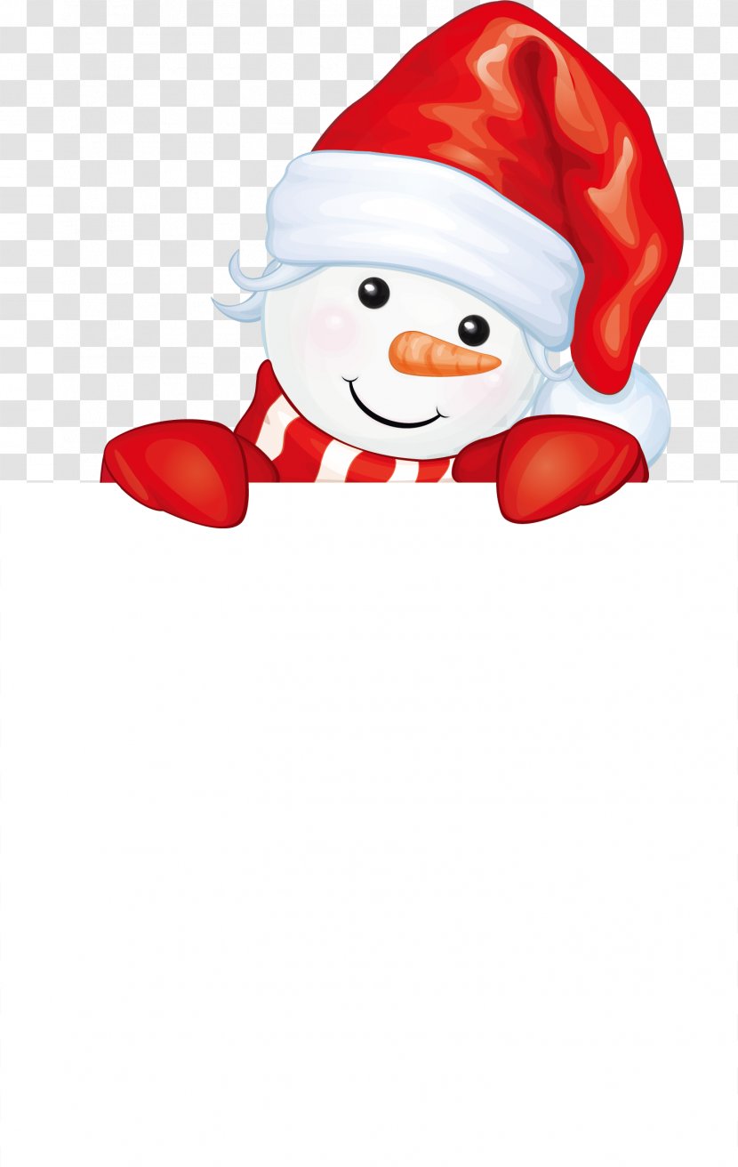 Santa Claus Snowman Christmas Paper - Ornament - Cartoon White Transparent PNG