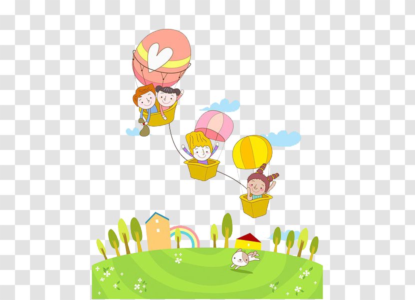 Hot Air Balloon Clip Art - Area - Kids Transparent PNG