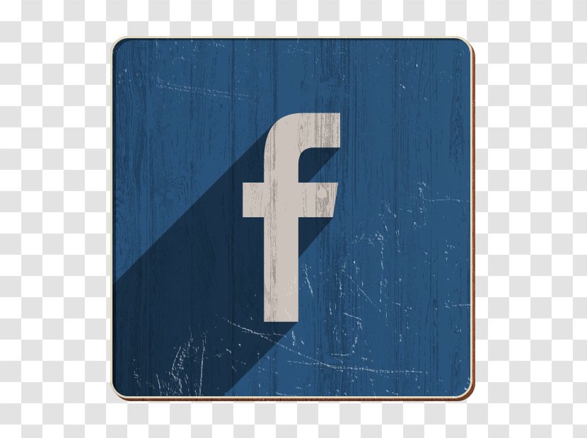 Facebook Icon Media Shadow - Number - Rectangle Electric Blue Transparent PNG
