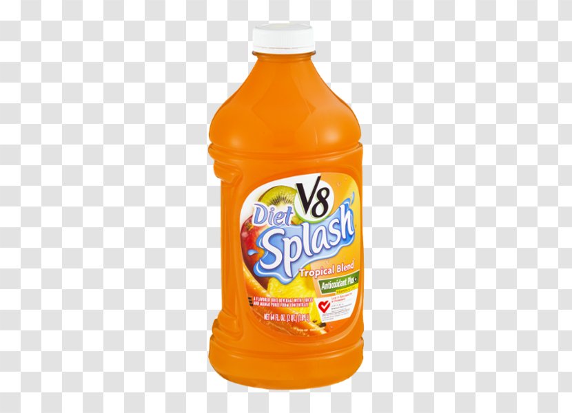 Orange Drink Juice V8 Smoothie - Flavor - Cranberry Splash Transparent PNG