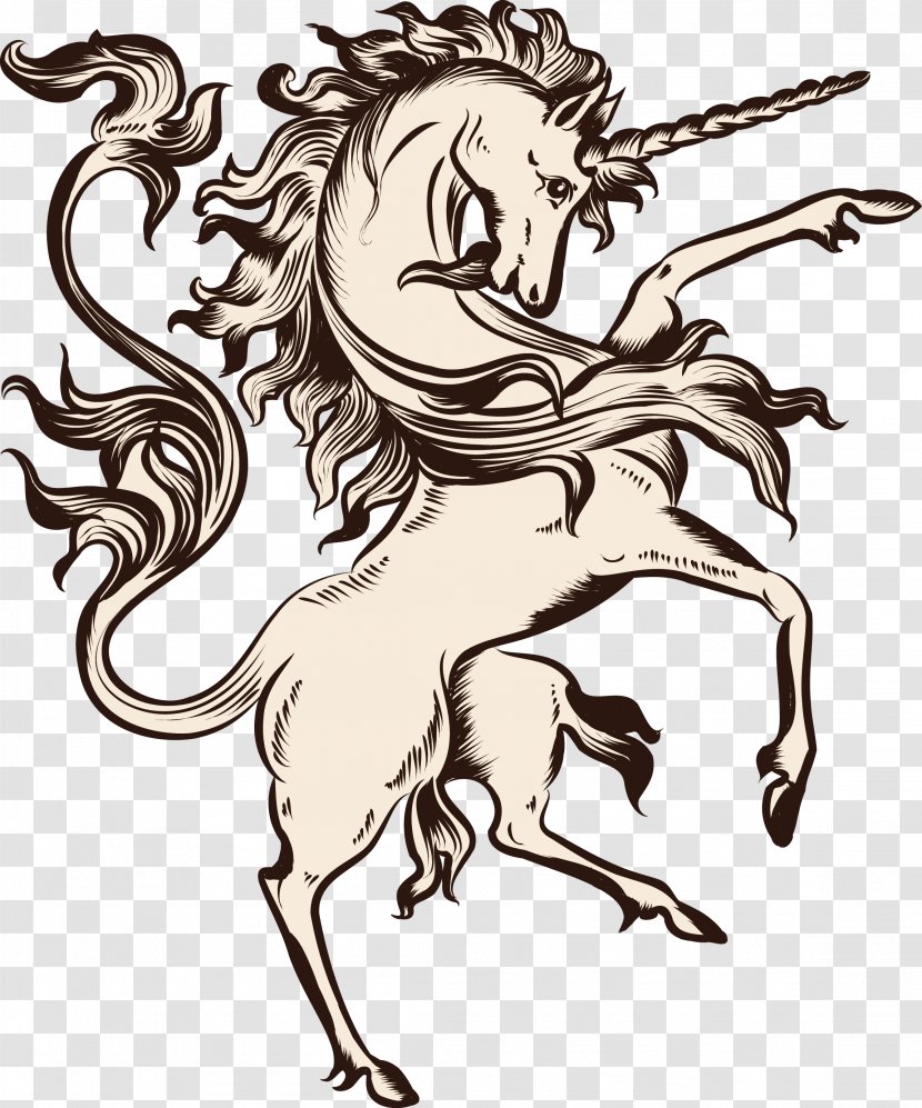 Heraldry Stock Illustration - Horse Like Mammal - Pegasus Vector Transparent PNG
