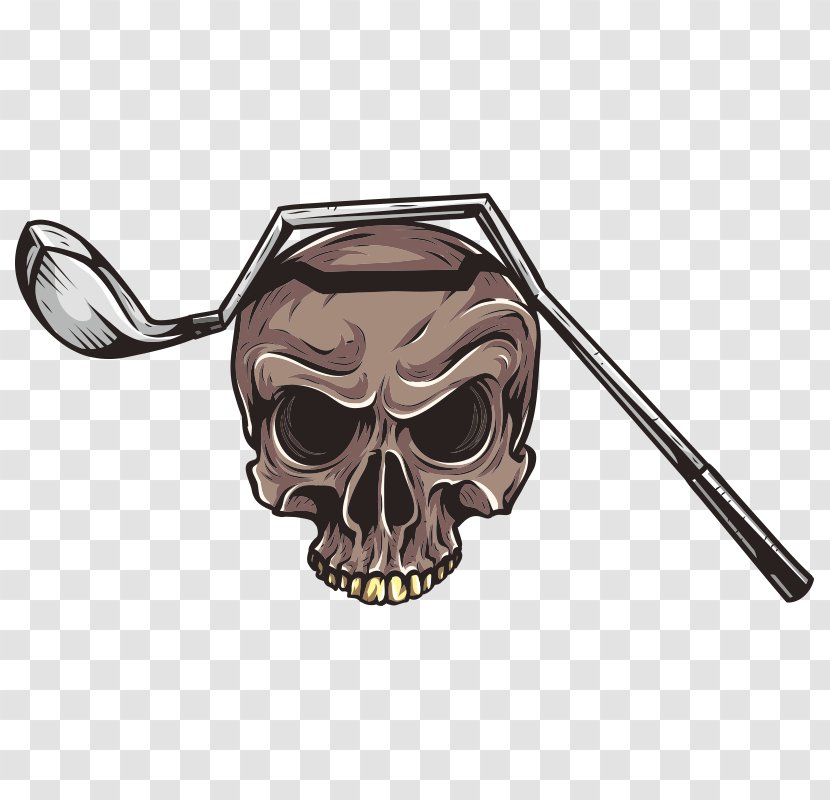 Golf Decal Bumper Sticker Skull - Hockey Puck Transparent PNG