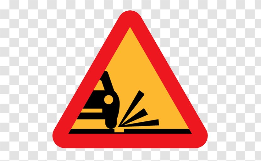 Loose Chippings Gravel Road Traffic Sign Clip Art - Symbol Transparent PNG