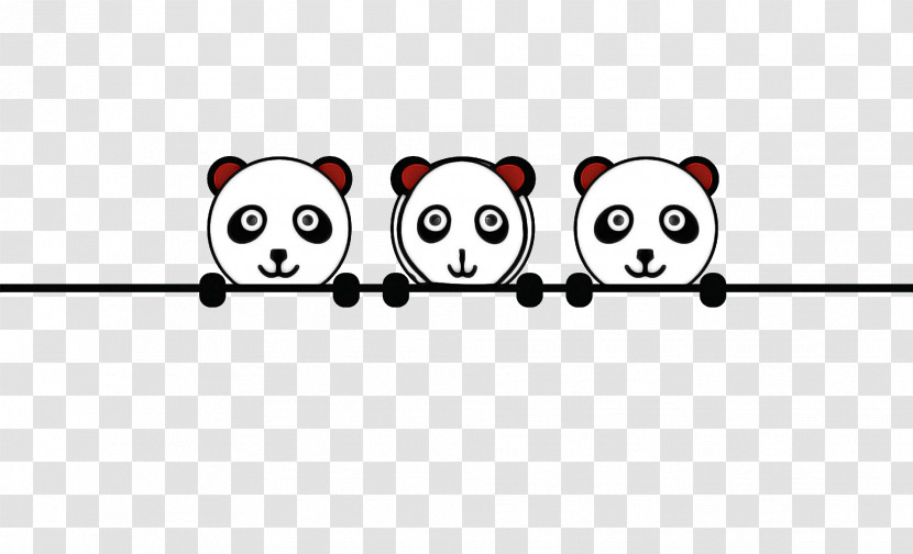 Giant Panda Line Art Cartoon Apple Iphone 4 Transparent PNG