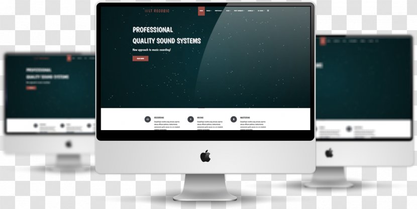 Responsive Web Design Joomla! Templates Template System - Computer Monitor - Mockup Transparent PNG