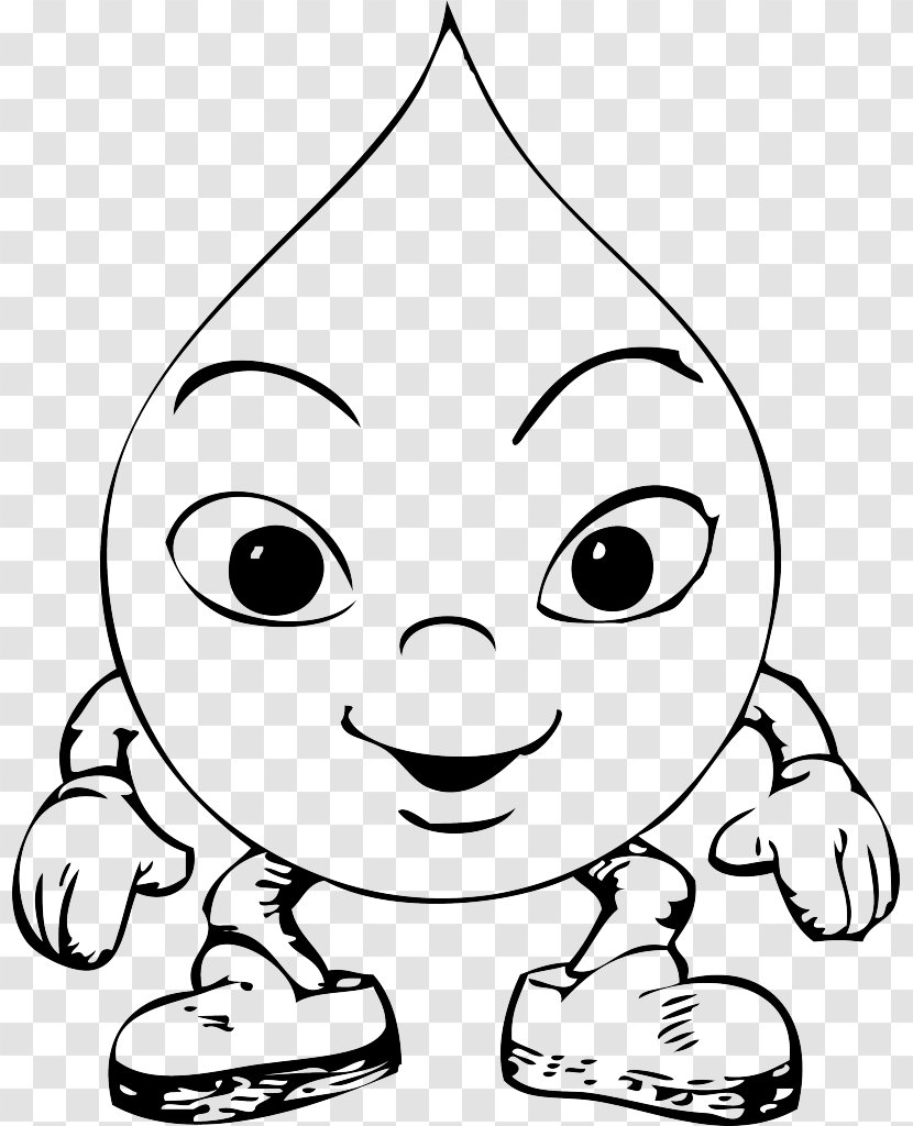 Coloring Book Drop Water Clip Art - Happiness - Creative Christmas Free Transparent PNG