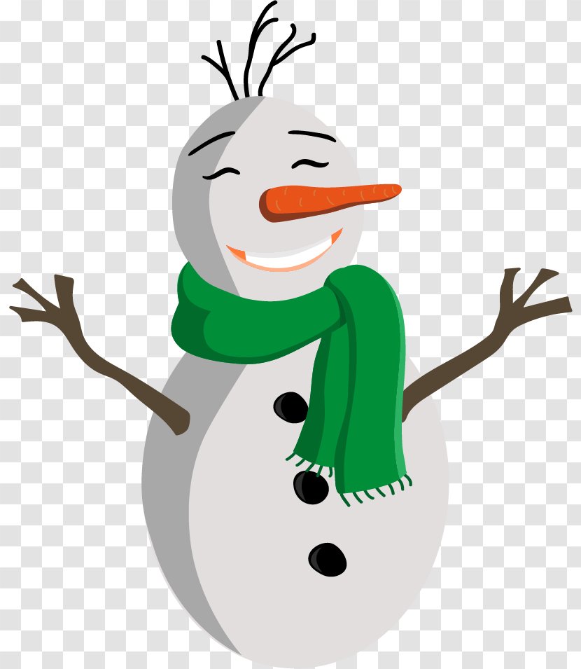 Clip Art Pointillism Image Painting - Snowman Card Transparent PNG