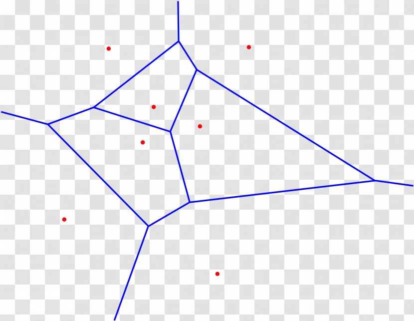 Voronoi Diagram K-nearest Neighbors Algorithm Point Statistics Nearest Neighbor Search - Line Segment Transparent PNG