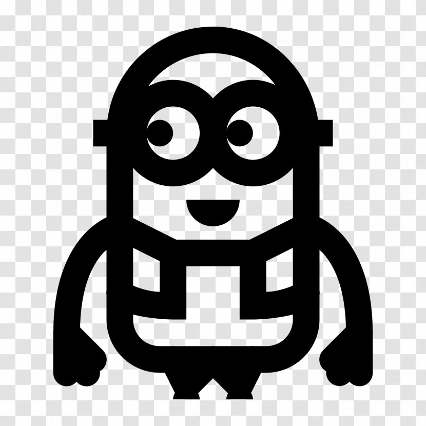 Minions - Black And White - Typeface Transparent PNG