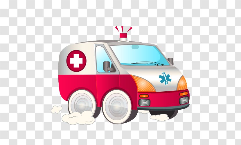 Ambulance Royalty-free Emergency Vehicle Illustration - Automotive Design - Material Transparent PNG