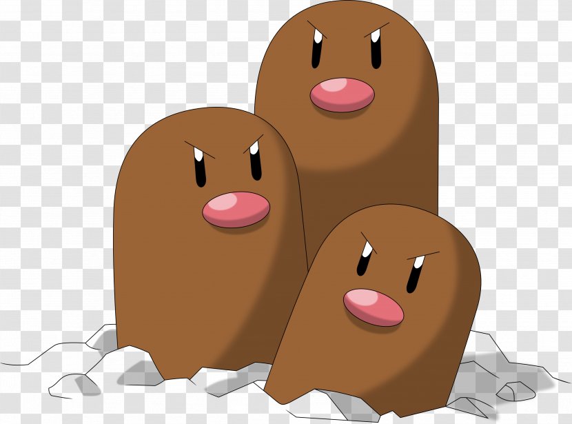 Pokémon Platinum GO Dugtrio Diglett - Heart - Pokemon Go Transparent PNG