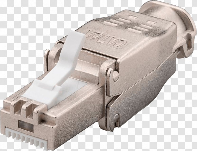 Registered Jack Electrical Connector Twisted Pair Câble Catégorie 6a Modular Transparent PNG