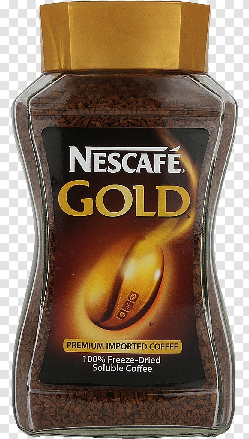 Instant Coffee Espresso Latte Cappuccino - Nescafe Gold Jar Transparent PNG