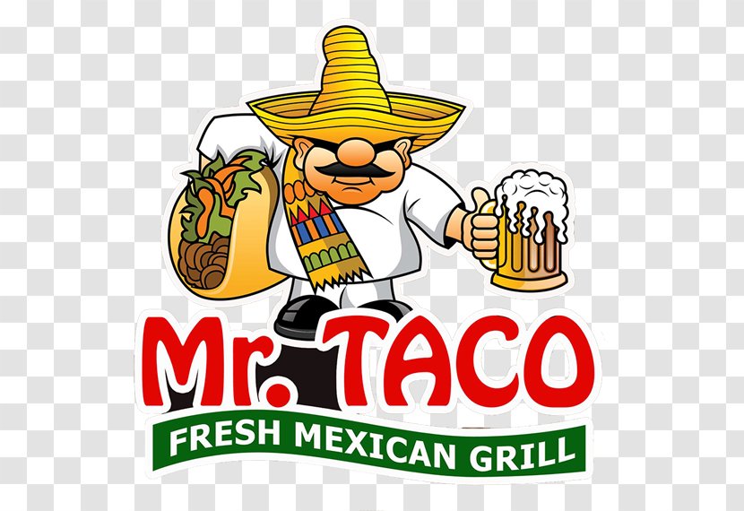 Mexican Cuisine Mr Taco Clip Art Logo - Catering Fresh 94566 Transparent PNG