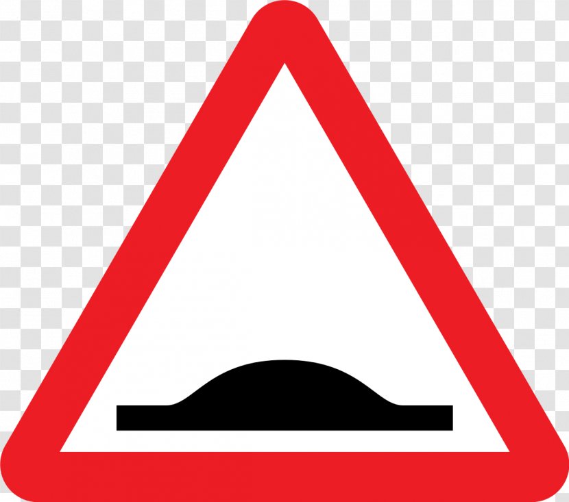 Speed Bump Traffic Sign Road Warning - Pedestrian Crossing - Signs Transparent PNG