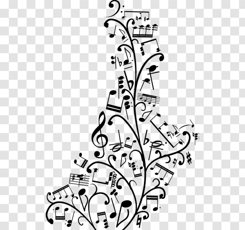 Wall Decal Musical Note Decorative Arts Clef - Watercolor Transparent PNG