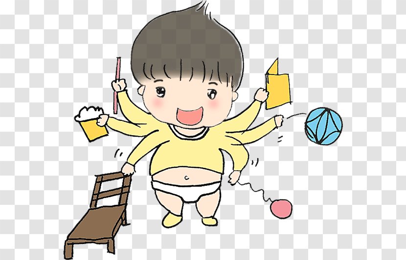 Cartoon Illustration - Silhouette - Baby Play Transparent PNG