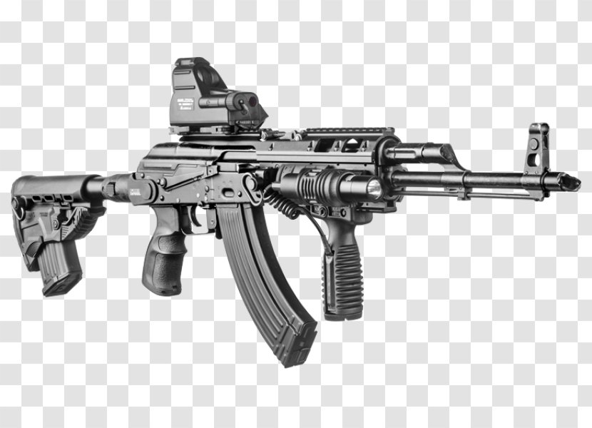 AK-47 M4 Carbine Stock SOPMOD Firearm - Cartoon - Ak 47 Transparent PNG