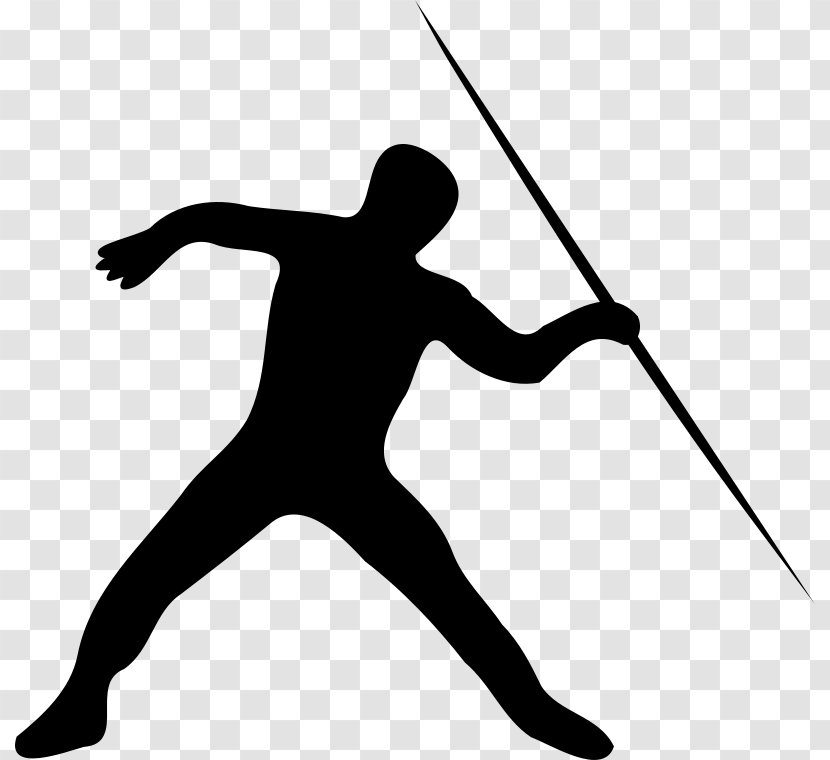 Javelin Throw Hammer Throwing Track And Field Athletics - Silhouette - Solid Swinghit Transparent PNG