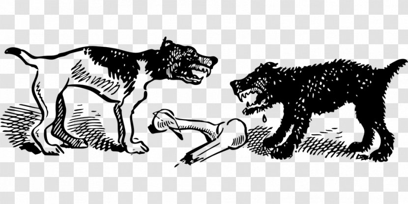 Dog Fighting Clip Art - Tail Transparent PNG