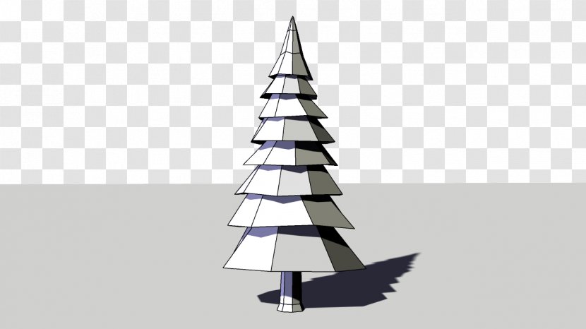 Christmas Tree Pine Low Poly Polygon Mesh - Human Body Transparent PNG