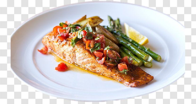 Vegetarian Cuisine French Recipe Dish Salmon - Fish - Family Reunion Dinner Transparent PNG