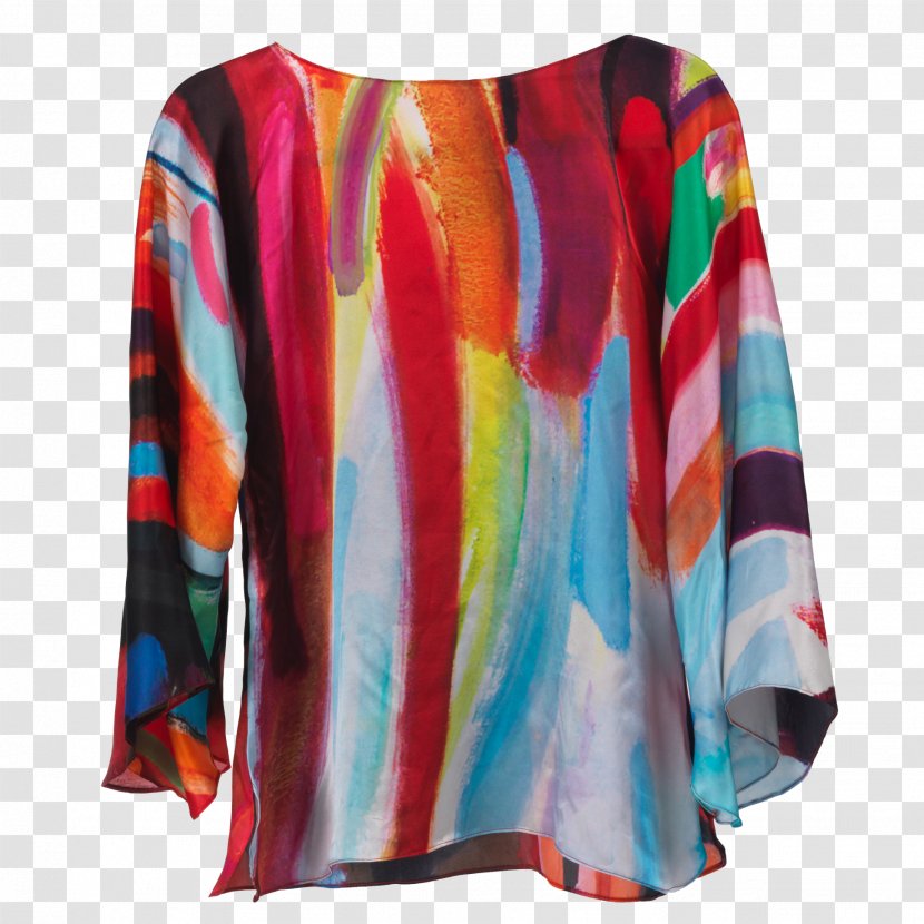 Sleeve T-shirt Blouse Dress Outerwear - Neck Transparent PNG