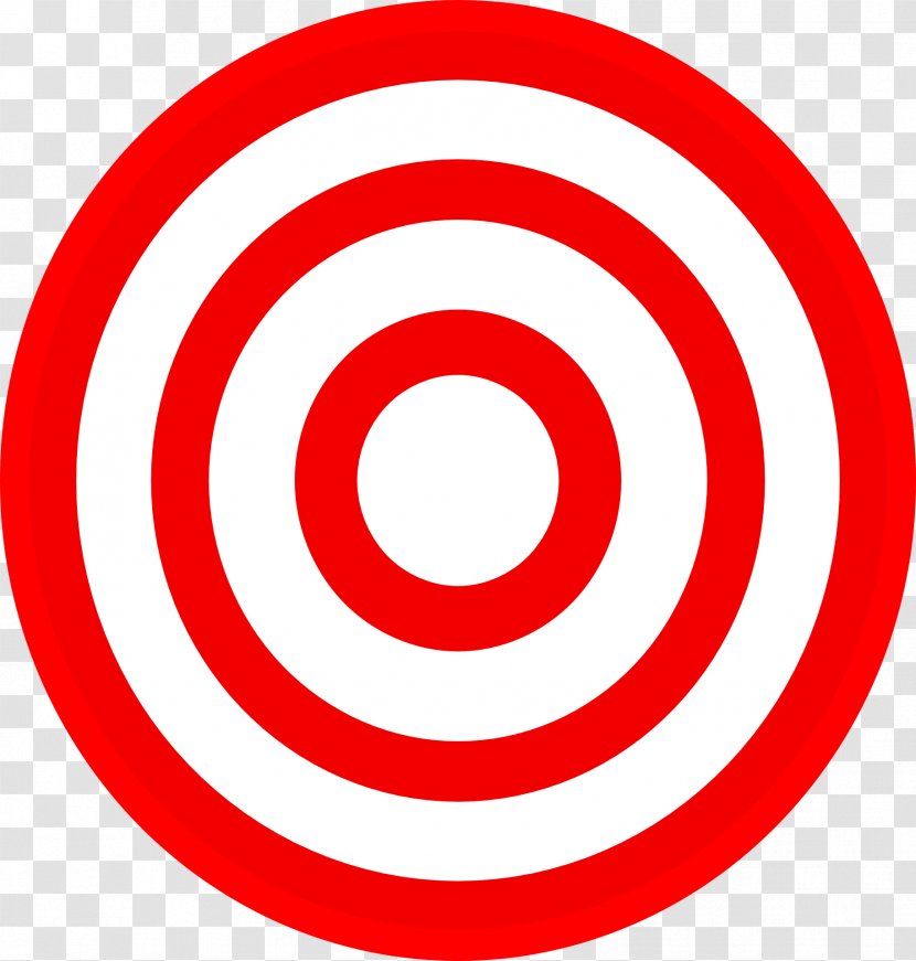 Darts Shooting Target Bullseye Clip Art - Red Transparent PNG
