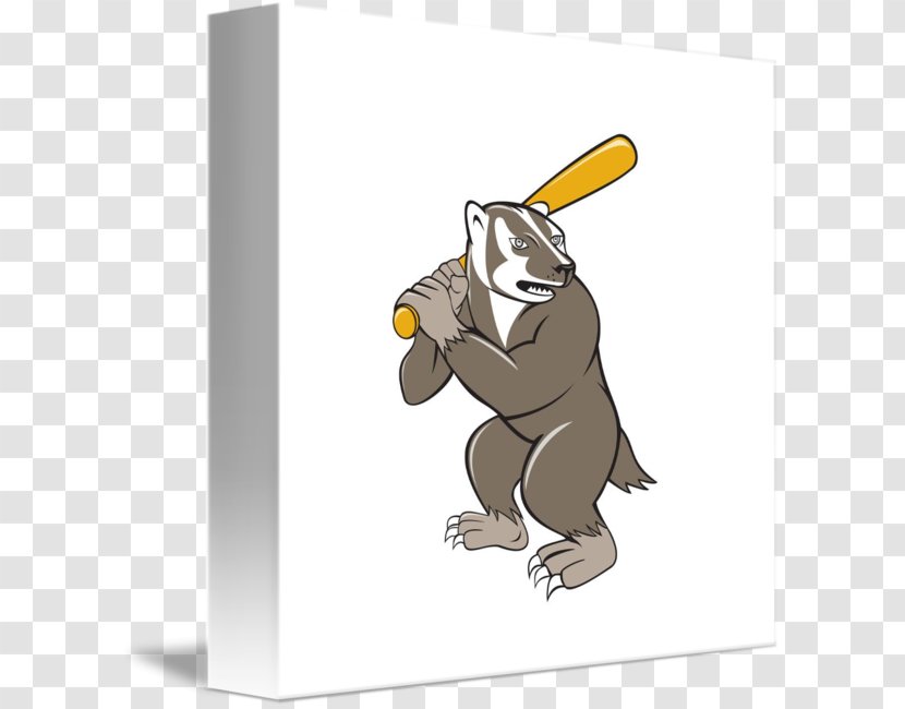 Wisconsin Badgers Baseball European Pine Marten - Bear Transparent PNG
