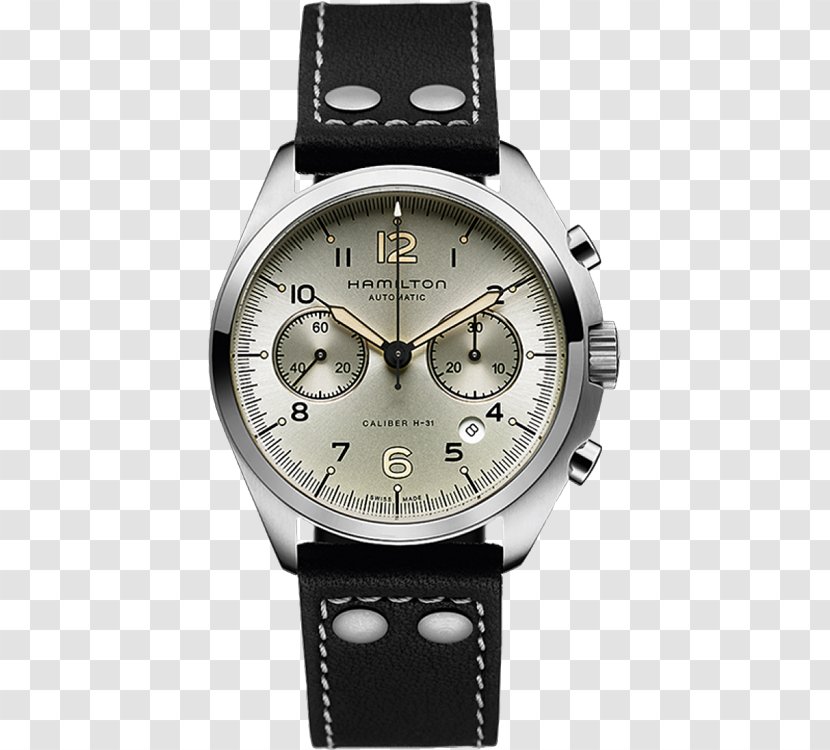 Hamilton Khaki Aviation Pilot Auto Watch Company Lancaster Chronograph - Metal Transparent PNG