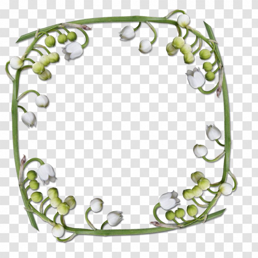 Picture Frames Lily Of The Valley Clip Art - Oval - Motifs Transparent PNG