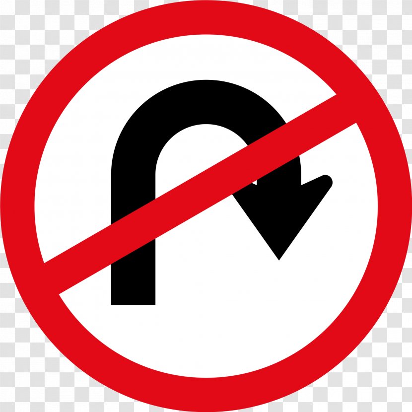 South Africa Traffic Sign U-turn Road - Driving Transparent PNG