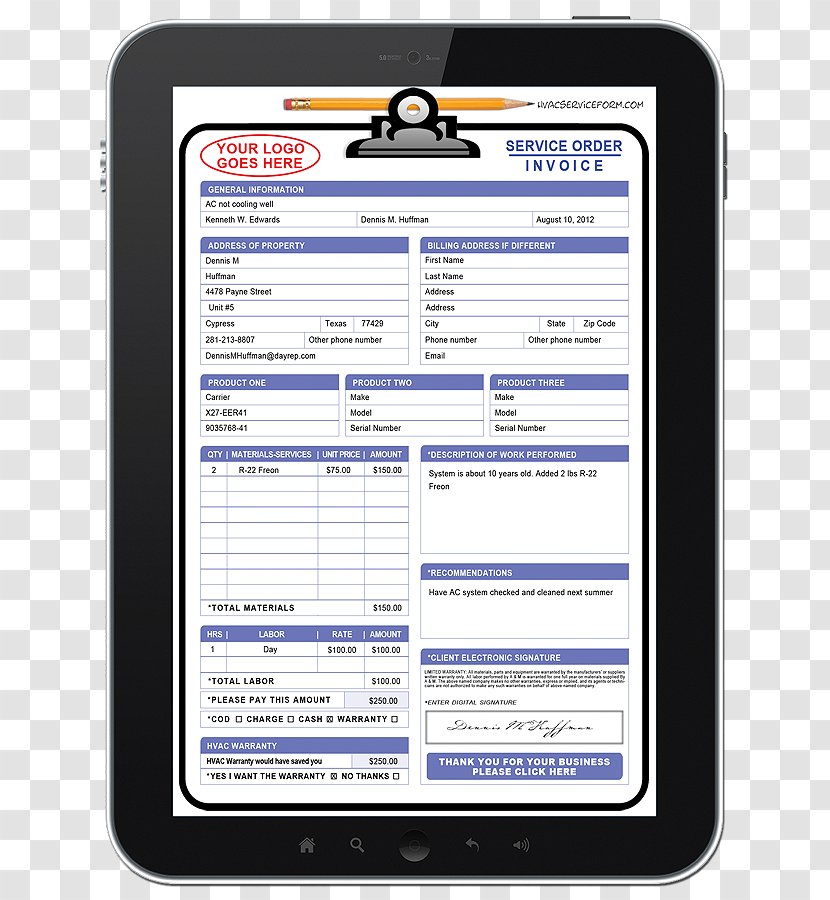 Paper Form Service HVAC - Software - Jump Transparent PNG