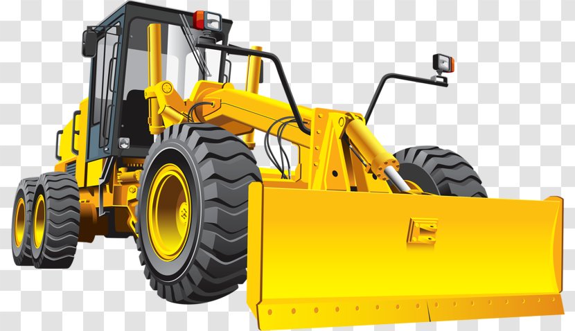Grader Road Heavy Equipment Bulldozer Clip Art - Machinery - Excavator Transparent PNG